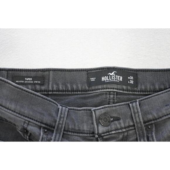 Hollister California Taper Advanced Stretch Gray Denim Jeans Mens Sz 31 x 30 - Picture 5 of 9